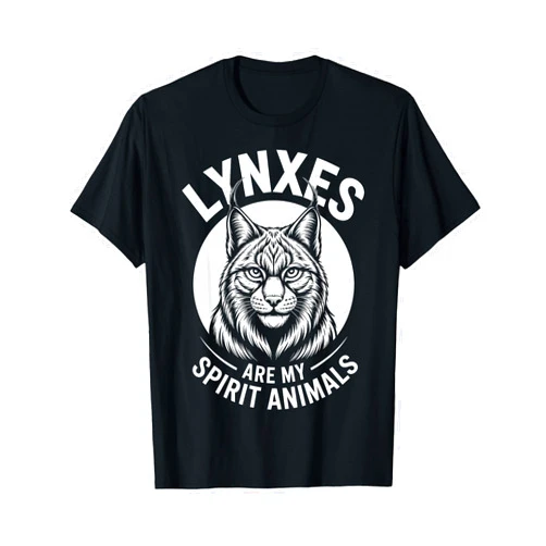 Cool Lynxes Fun Lynx Design Lynxes Spirit Animals Funny Lynx T-Shirt