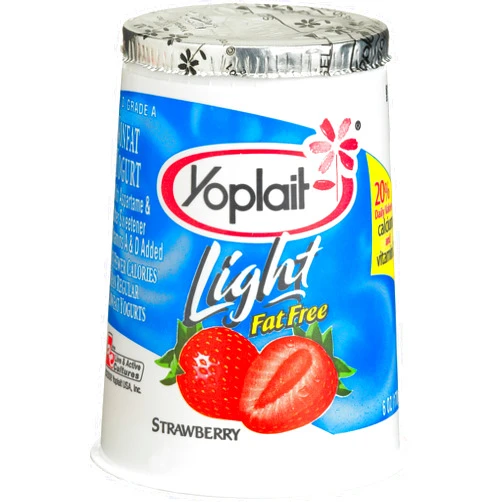 Yoplait Yogurt Strawberry Light, 6-Ounce Cups (Pack of 12)