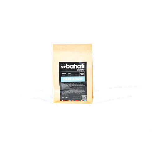 Bahati Coffee Kenya AA Grade Roasted Arabica Coffee Beans from Great Rift Valley - 100% Pure Arabica Coffee Roasted Beans (Dark Roast Whole Beans, 340 g)