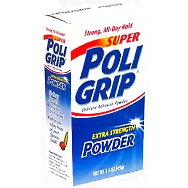 Glaxo Smith Kline Super PoliGrip Denture Adhesive Powder Extra Strength