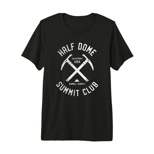 Summit Club Apparel Half Dome Summit Club | I Climbed Half Dome Premium Tri-Blend T-Shirt