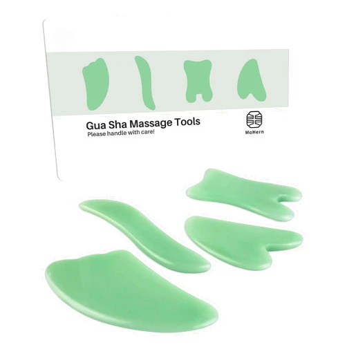 MoHern Gua Sha Massage Tools, 4 Pcs Multi-Shaped Gua Sha Tools for Face & Body