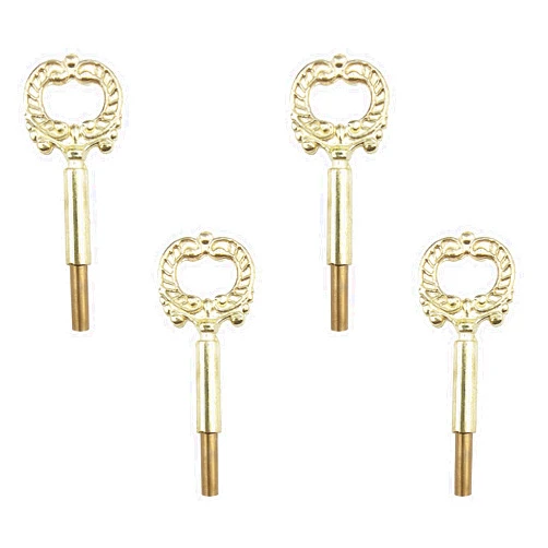 ECUDIS 4 Pack Lamp Keys Socket Turn Keys Replacement Switch Knobs (Gold)