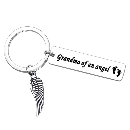 Ciyumu Baby Memorial Keychain Remembrance Baby Keychain in Memory of Baby Gifts for Grandma Memorial Baby Keyring Sympathy Gift Loss of Baby Gift Memorial Gifts for Loss of Infant Child Sympathy Jewelry