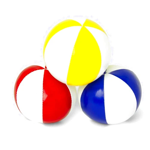 GloFX Juggling Balls [Pack of 3] for Beginners to Advanced Jugglers - No Bounce Design - Durable Weighted Juggle Ball Kit - 2 Layer Construction - Soft and Easy Juggling Kit - Mixed Colors