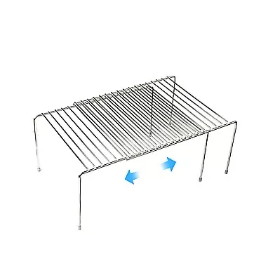 Tomorotec Stainless Steel Expandable Kitchen Storage Organizer Spice Rack Cabinet Organization Shelves Heavy-Duty Rustproof Shelf, Adjustable Durable Rack Space Saving Countertop Drawer Cabinet Pantry
