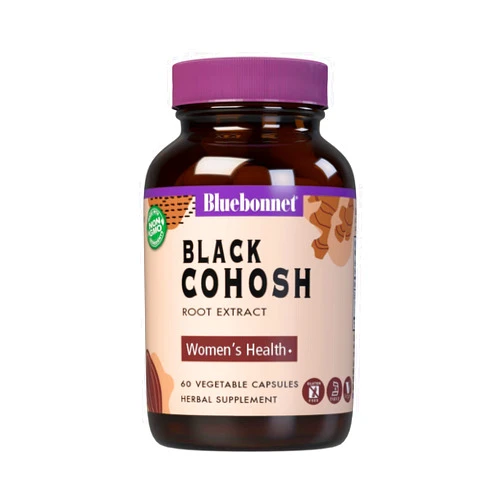BlueBonnet Black Cohosh Root Extract Supplement, 60 Count, White