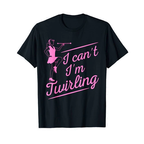 Gymnastics Choreography Majorette Athlete Designs Funny Twirling Gift For Baton Twirler Majorette Women Girls T-Shirt