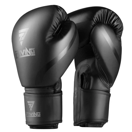 KUANG QUAN Boxing Gloves Men & Women, Pro Training Sparring, PU Leather MMA Kickboxing, Adult Heavy Punching Bag Gloves Mitts Focus Pad Workout, Ventilated Palm, 8 10 12 oz