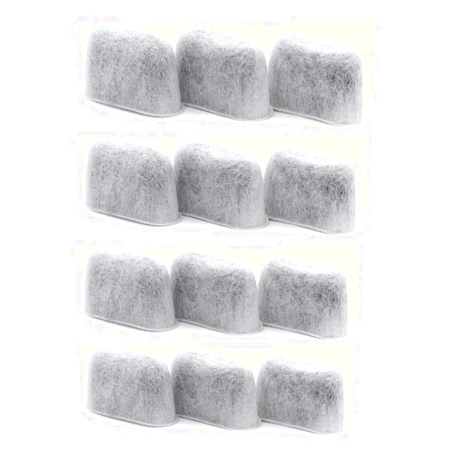 PUREHQ Cuisinart Compatible Activated Charcoal Water Filter Replacement - Universal Fit All Cuisinart and Braun Coffee Makers - Pure and Refresh Taste (12 Pack)