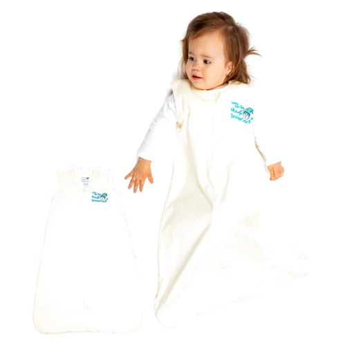 Magic Sleepsuit Baby Merlin's Magic Dream Sleep Sack 6-12 Months - 100% Cotton Wearable Blanket Sleep Sack - Transition Baby Sleep Sack - Promotes Restful Sleep and Movement - Soft and Cozy Design - Cream