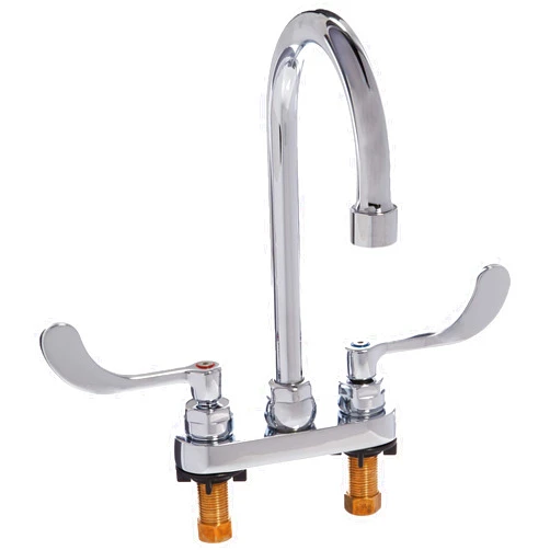 American Standard 7500.175.002 Monterrey Centerset 0.5 Gpm Lavatory Faucet with Gooseneck Spout and VR Wrist Blade Handles Less Drain, Polished Chrome