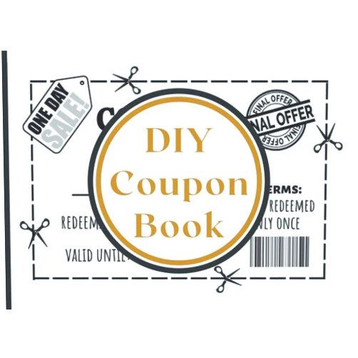 Hadobba books DIY Coupon Book: Fillable Blank Vouchers, DIY Coupon Template | 60 Blank Coupons to Fill in | Vouchers To Fill in | Perfect Gift Idea for Kids Mom Dad Sister Brother Friends Family