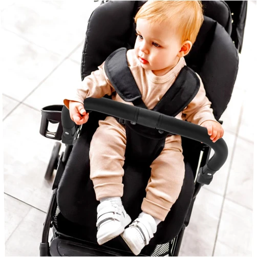 KTZCTPCA Stroller Bumper Bar, Angle Adjustable Armrest Stroller Handle, Multifunctional Stroller Bumper Handle, Removable Stroller Crossbar, Baby Stroller Bumper Bar Accessories for Baby Stroller
