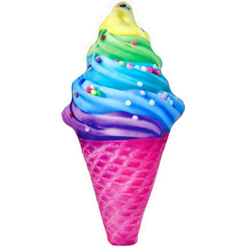 iscream Bubble Gum Scented Rainbow Swirl Cone Shaped 25