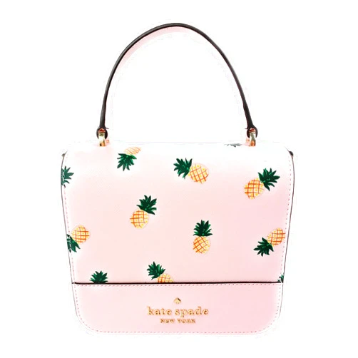 Kate Spade New York Staci Square Pineapple Printed Crossbody Bag