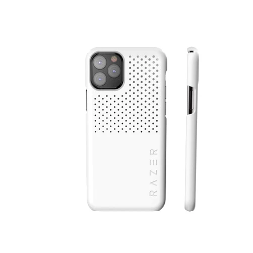 Razer Arctech Slim for iPhone 11 Pro Max Case: Thermaphene & Venting Performance Cooling - Wireless Charging Compatible - Mercury White