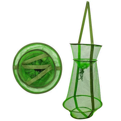 HEXJOZEI Foldable Fish Cage/Fishing Net/Fish Basket/Fish Pocket Shrimp Basket for Bait Crayfish Fish Crab Fish Shrimp,Foldable Fishing Mesh Trap