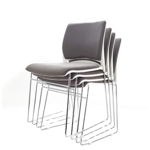 VACYOVKE 100 Pack Stacking Chairs 1102LB Capacity Home Office Guest Chair Set with Sled Base,Modern Reception Chair for Kitchen,Waiting Room,Multi-Purpose Room,Break Room,Training,Cafeteria