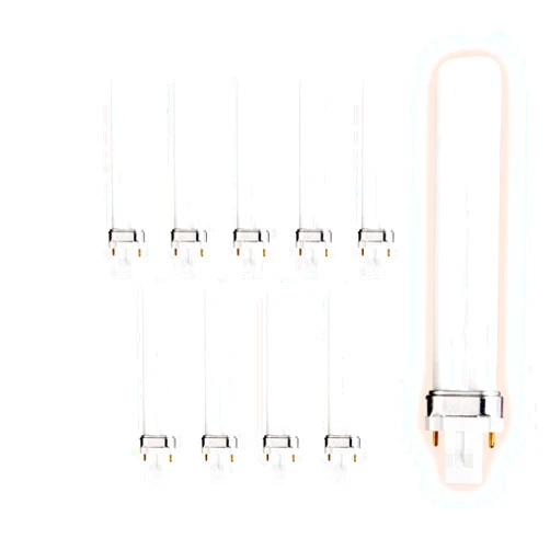 GoodBulb 13 Watt CFL Light Bulbs | 2 Pin GX23 Base 6500K Full Spectrum | 13W High Output 800 Lumens | Single Tube Compact Fluorescent Light Bulbs Plug-in | 10 Pack