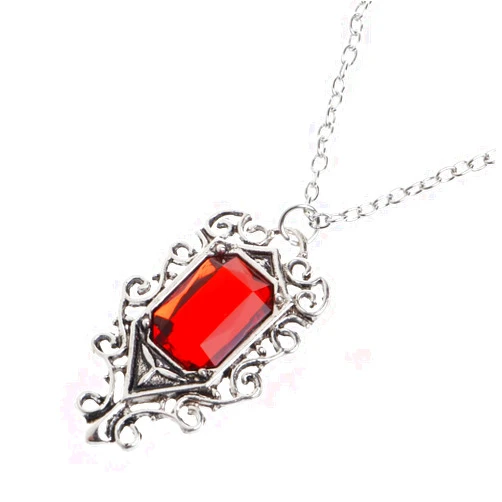 Leyeruk Isabelle Lightwood's Ruby Pendant Necklace The Mortal Instruments City of Bones