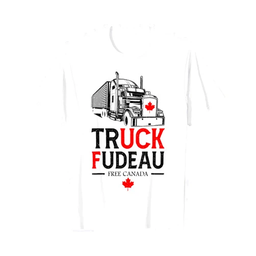 Freedom convoy 2022 canadian trucker apparel Truck Fudeau Anti Justin Trudeau Free Canada Vintage Trucker T-Shirt