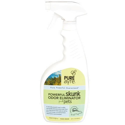 PureAyre Skunk and Pet Odor Eliminator, All Natural Plant Based ,Pure, Powerful, and Completely Safe (22 Ounces)