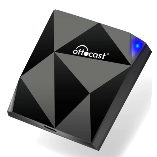 OTTOCAST Wireless CarPlay Adapter for iPhone - 2025 Upgrade Wired to Wireless Apple Carplay Dongle - 5GHz WiFi, Low Latency, Plug & Play, Online Update