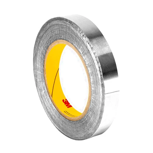3M 421 Dark Silver Lead Foil Tape - 2 in. x 5 yds. Roll, Conformable Tape, Rubber Adhesive. Electrically and Thermally Conductive Tape [1 Roll]