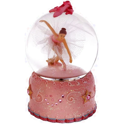 Singeek Swan Lake Music Box Ballerina Color Changing Lights Handpainted Dancing Ballerina Snow Globe Ballet Recital Gifts for Girls, Daughter, Granddaughter