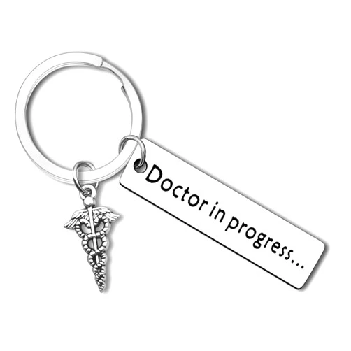 Dabihu Future Doctor Gifts New Doctor Gift Keychain Medical Student Doctor Graduation Gifts Inspirational Gift Doctor to Be Gifts Doctor In Progress Keyring Soon to Be Doctor Gifts Christmas Birthday Gifts