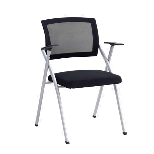 ZZHZY Folding Office Training Chair, Black Multifunction Staff Reception Chair News Work Writing Board Meeting Room Chair Four-Legged Moeh Chair Task Chair (Color : Style 1, Size : Pack of 1)