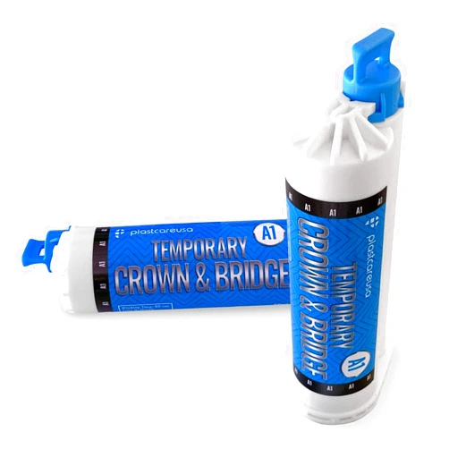 PlastCare USA Dental Temporary Crown & Bridge 10: 1 (Shade A1) Material Dental (1 Cartridge)