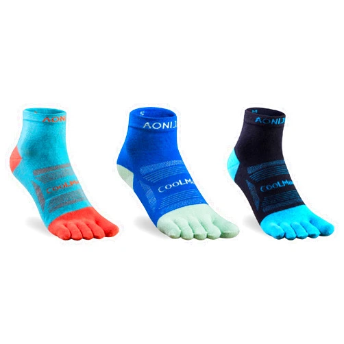 YAPJEB Toe Socks for Men and Women Five Finger High Performance Running Socks Coolmax Athletic Toe Socks for Men and Women