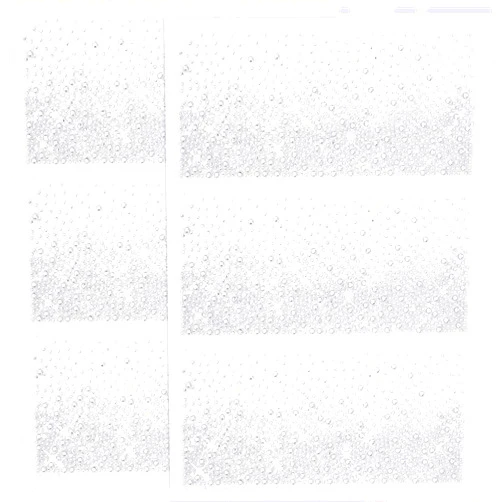 FINGERINSPIRE 6 Sheet x 3 Style Crystal Polka Dot Iron on Rhinestone Heat Transfer Each 7.3x3.5 Inch Crystal Transfers Patches Glitter Hotfix Rhinestone Transfer Bling Pattern Iron Rhinestone Decals