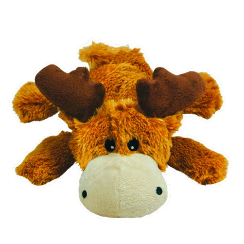 KONG Cozie Marvin Moose - Cute Dog Plush Toy for Indoor Play - Soft Chew Toy & Snuggle Buddy - with Squeaker, Durable Design & Minimal Stuffing - for Small Dogs