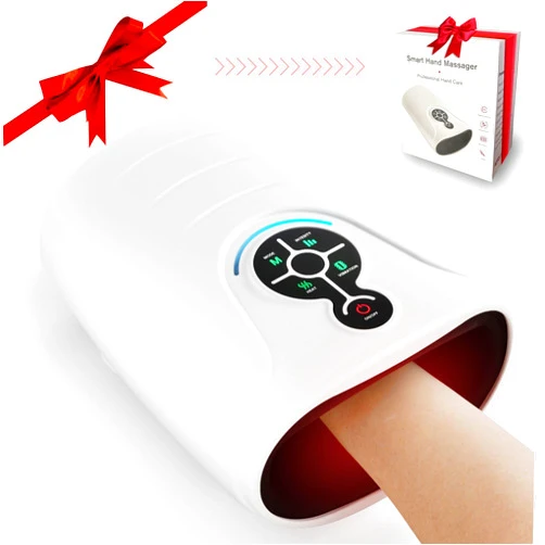AERLANG Hand Massager,Hand Massage Machine with Heat and Compression, Hand Massager for Arthritis and Carpal Tunnel,Cordless Finger Massager Electric Massagers Birthday Gifts for Women Men Mom Dad