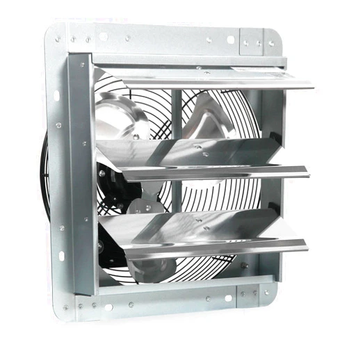 KEN BROWN 12 Inch Exhaust Fan Wall Mounted,Automatic Aluminum Shutter,High Speed 1800CFM,Vent fan for Commercial,Greenhouse,Attic,Shed,Shop