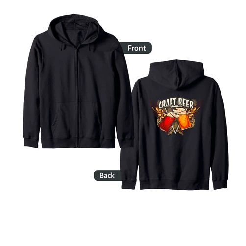Craft beer gifts and more Craft Beer Drinking Team Zip Hoodie