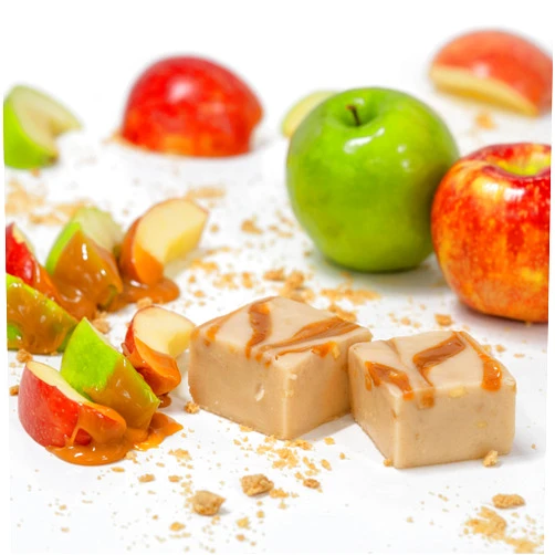Valley Fudge & Candy Valley Fudge, Caramel Apple, Fresh Artisan Fudge, Real Butter, Gourmet Fall Halloween Candy and Holiday Desserts, Food Gifts for Women and Men, Half Pound Package