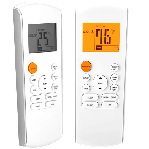 Saillong Smart Replacement Remote Control Compatible with Midea RG57/BGE Ac Air Conditioner, Includes 2 AAA Batteries, Portable Air Conditioner Parts