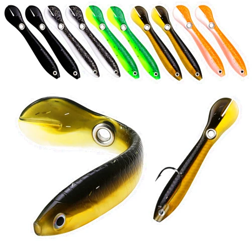 Emnoc Fishing Lures,Fishing Equipment bass Lures Fishing Stuff Simulation Loach Soft Bait, Slow Sinking Bionic Swimming Lures, Fishing Bait for Saltwater & Freshwater