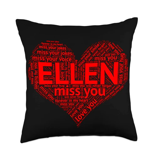 In My Heart Forever by The LACOCA Shop Because I Miss You, Remember Me Love Gift (Ellen) Throw Pillow, 18x18, Multicolor