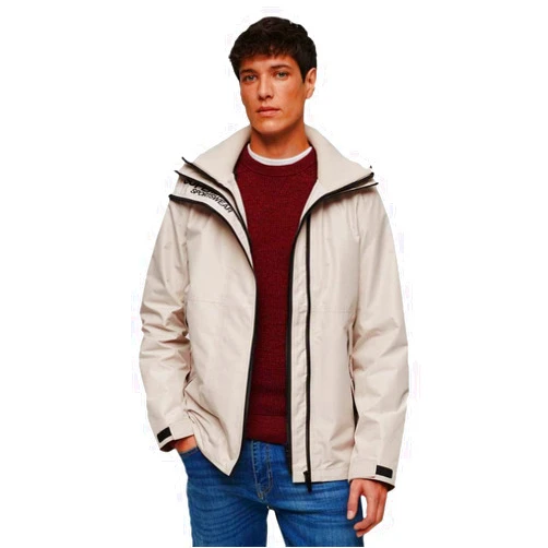 Superdry Mens Hooded Yachter Sd Windbreaker Jacket Chateau Gray Size Xxxl