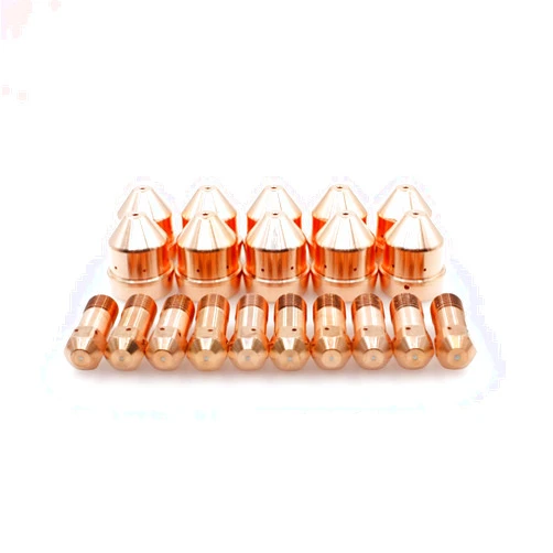 Plasma Cutting Electrode 0558001969 & Nozzle 0558002908 Tip 0.039'' 1.0mm 40A for Plasma Cutting ESAB PT-32 Torch