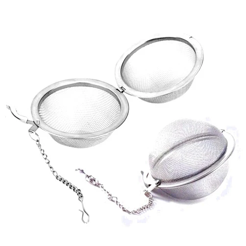 Playcrate 2 Pack Tea Strainer Infuser Ball - Stainless Steel Mesh Spoon for Leaves Herb Filter Fruit Squeeze