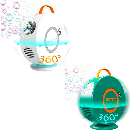 BestJoy Bubble Machine for Kids Toddlers 1-3 - 2-4-5 Old Year Girl Boy Birthday Gifts Ideas, Rechargeable Bubble Maker, Automatic Bubble Blower Rotating 90°&360°, Electric Bubble Toys for Outdoor Parties