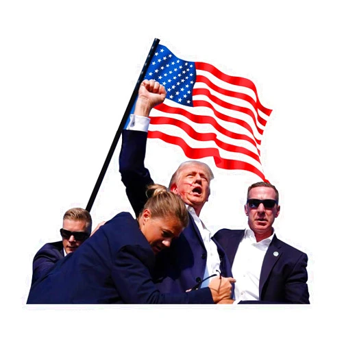 ACOLAR Donald Trump 2024 Car Sticker Car Window Decal,Make America Great Again Cling Sticker of Vehicles,Funny Automotive Truck Decals Ride with Trump,PVC Waterproof Non-fading Trump Merchandise Sticker (B)