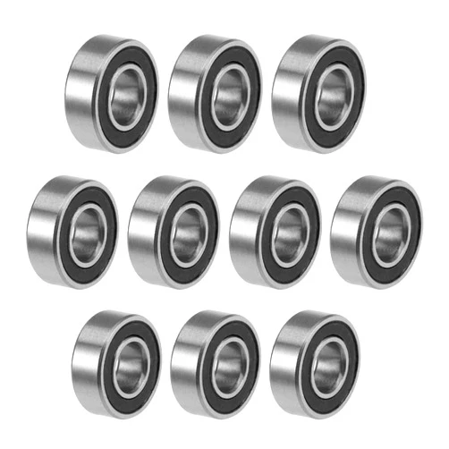 uxcell MR115-2RS Deep Groove Ball Bearings 5mm Inner Dia 11mm OD 4mm Bore Double Sealed Chrome Steel Z2 10pcs
