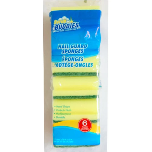 Greenbriar International Scrub Buddies 6 Pack of Nail Guard Sponges